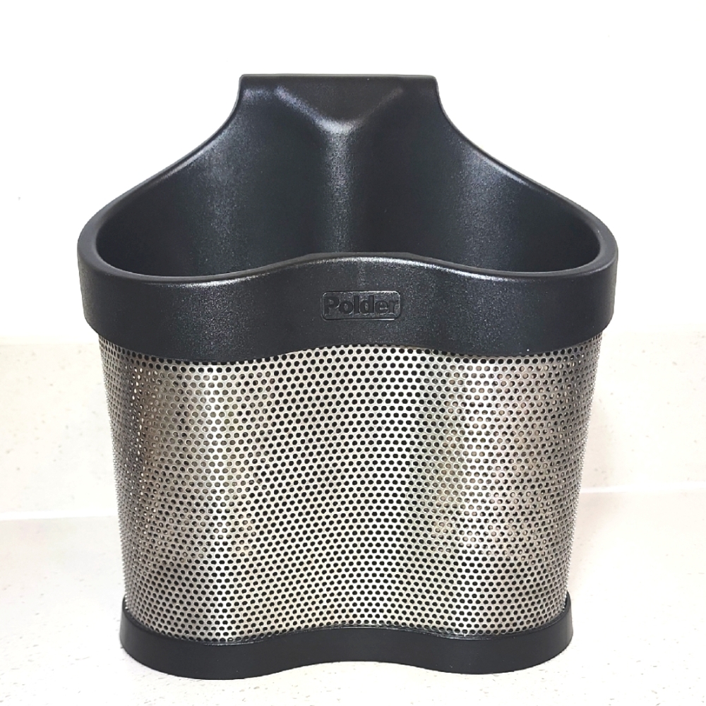 Organizer Polder Hair Accessory Storage Solutions Back & Silver Mesh Steel